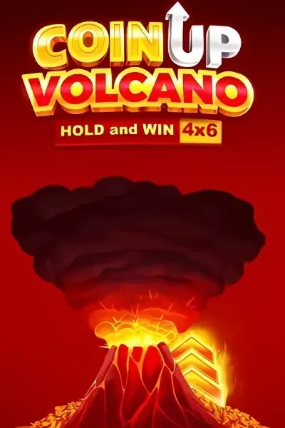 Volcan rouge en éruption