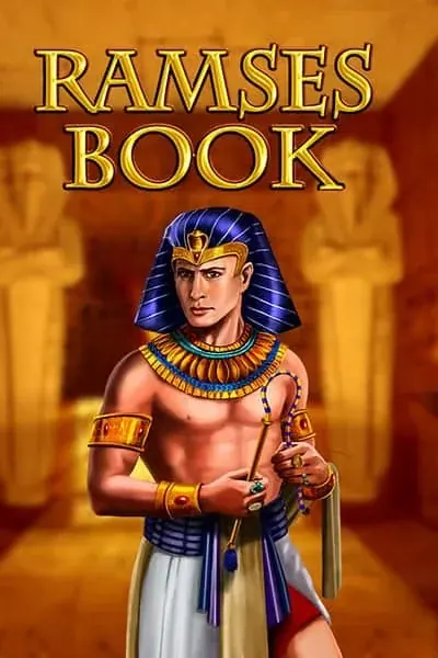 Pharaon en coiffe rayée devant un temple