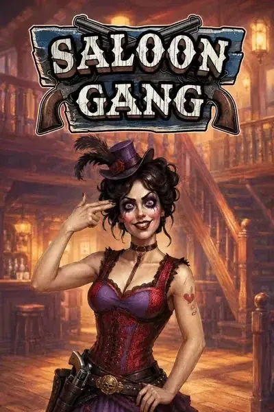 Femme en corset dans un saloon poussiéreux