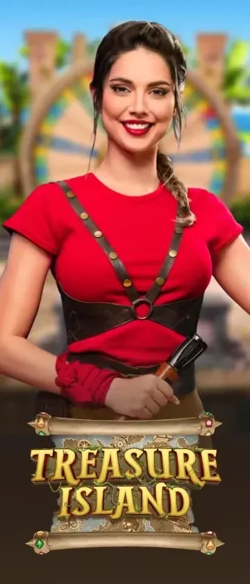 Présentatrice en tenue de pirate rouge