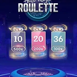 Roulette automatique et multiplicateurs lumineux